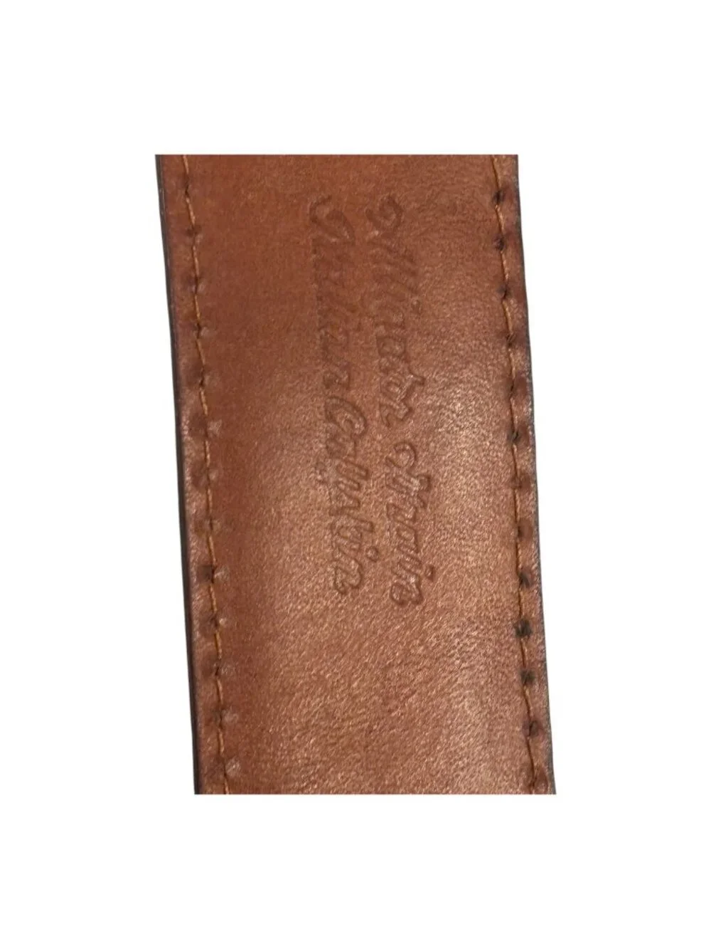 Martin Dingman Genuine Leather Embossed Alligator Croc Belt Brown Size 40 USA 1”